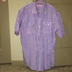 Men’s button up short sleeve shirt